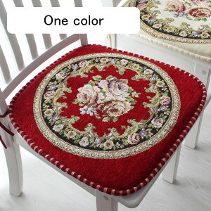 チェアパッド 馬蹄型 夏用 北欧 花柄 チェアパッド ダイニング チェアパッド 滑り止め付き カラー2 座面クッション 食卓のベンチ/畳/椅子/床 チェアクッション 座布団 低反発 椅子座布団 通