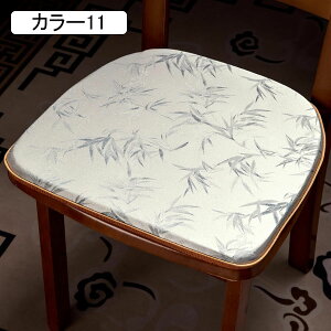 椅子クッション 低反発 ひも付き チェアパッド 馬蹄型 コットン チェア クッション 厚さ3cm 低反発 座面クッション 椅子用 シートクッション リビング/部屋/オフィス チェア パッド カラー8