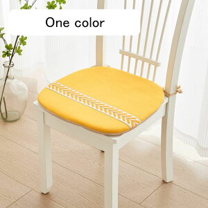 椅子クッション 低反発 カラー4 ひも付き チェアパッド 四角 馬蹄型 チェア クッション 2枚/4枚セット 低反発 座面クッション 椅子用 41*43cm*2 シートクッション セット チェア パッ