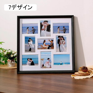 フォトフレーム 写真立て 8デザイン 1枚 壁掛け フック付き スタンド M 木製 ガラス製 両面 おしゃれ ギフト プレゼント お祝い 誕生日 記念日 植物 押し花 フォトフレーム き スタンド 木