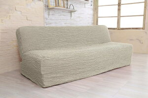 スーパーフィット2WAYストレッチソファカバー・肘掛けなし*マリオン(2人掛け用・2人用)アイボリー