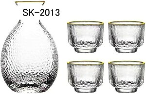 冷酒器 酒器セット 徳利 とっくり セット ぐい呑み おちょこ 日本酒 和風 日式 ボトル ガラス徳利 和酒徳利セット 冷酒耐熱ガラス 酒燗冷酒器 ガラス 焼酎 退職祝い 父の日 母の日 敬老の日