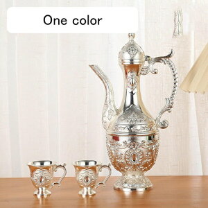 3点セット 徳利1個 ぐい呑み2個セット 酒器 合金製 徳利セット お猪口セット 酒水差し 持ち手付き 北欧風 エレガント 上品 おしゃれ 日本酒用 お茶 ワイン 牛乳 ギフトボックス付き ギフトに