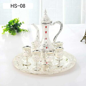 酒器 徳利 お猪口セット とっくり ぐい呑み おちょこ セット 酒水差し 酒盃 酒器揃 トレー付き 持ち手付き 北欧風 宮廷風 素敵 日本酒用 焼酎 ギフト プレゼント 家庭用 来客 ギフトに最適で