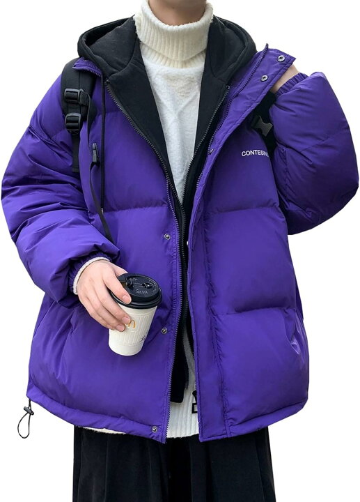 楽天市場】中綿 ジャケット メンズ 冬 厚手 防風 防寒 暖かい フード 