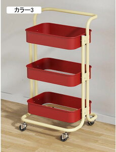 キッチンワゴン ワゴン ホワイトタイル 引き出し付き キャスター付き キッチン収納 キッチンラック バスケット 1 ベビーワゴン 作業台 サブテーブル お手入れ簡単 収納棚 可動式の本棚 洗面
