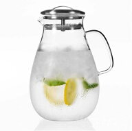 ティーポット 急須 ふた付きティーポット2.0 L/Lガラスウォーターケトル耐熱ウォータージャグクラフトフ…