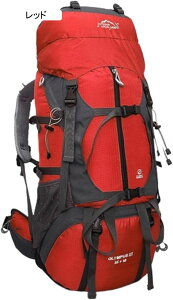 登山バッグ 65L 登山リュック 大容量 バックパック 防水 ザック リュックサック 男女兼用 多機能 収納性 超軽量 通気性 アウトドア ハイキング 旅行 防災 キャンプ