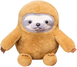 ナマケモノぬいぐるみ 本物そっくり 樹懶 癒される抱き枕 肌触り良い 可愛い リアル 大きい ベッドサイド 抱きまくら 添い寝 贈り物 七五三 ブラウン 子供の日 おもちゃ 誕生日 クリスマス