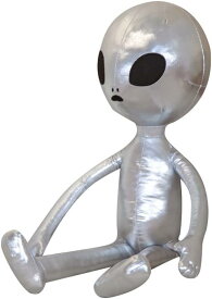 ぬいぐるみ エイリアン 宇宙人 添い寝 昼寝 可愛い クッション 抱き枕 子供向け 子供の日 誕生日 プレゼント 子供 贈り物 お祝い 85cm ねむねむ シルバー 大きい もふもふ かわいい ベッド