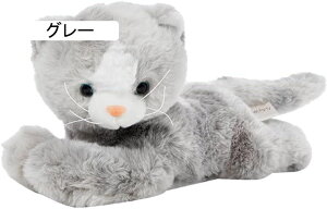 ぬいぐるみ 猫 可愛いネコ 抱き枕 大きい バレンタインデー クリスマス 子供向け お祝い ふわふわクッション 縫いぐるみ 癒し系 かわいい ベッドサイド グレー リアル 可愛い 誕生日 30cm プ