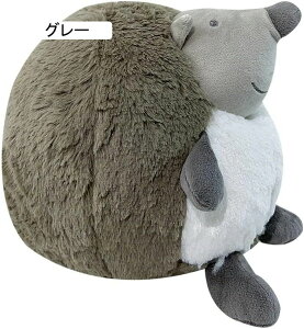 ハリネズミ ぬいぐるみ 動物 低反発 大きい かわいい ふわふわ 贈り物 誕生日 ハロウィン もこもこ 添い寝 萌え 子供向け 多機能 クリスマス 抱き枕 グレー 22cm 縫い包み 可愛い 寝かしつ