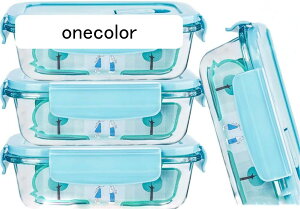 耐熱容器弁当箱 耐熱ガラス 保存容器 べんとう箱 タッパー 4点セット 450ml×4個ランチボックス 電子レンジ対応 食器洗い機可 オーブン可 冷凍可 ランチボックス 保存容器 透明ガラス弁当箱
