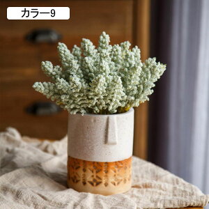 造花 小型 盆栽 ミニ鉢植え 家庭/リビング/ポーチ/ダイニングテーブル/ホーム/ウェディング/パーティー/オフィス/寝室/ホテル用 花瓶付き フェイクフラワー 装飾 人工植物 引越し祝い 母の日