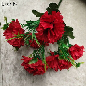 母の日ギフト カーネーション 花束 ミニブーケ 1束6本 長持ち 水やり不要 枯れない花 造花芸術 庭園 部屋飾り 喫茶店 写真撮影 北欧 DIY 造花 ドライフラワー 装飾花