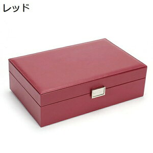 ジュエリーボックス アクセサリーケース 大容量 2層 鍵付き ホワイト ピアス ネックレス 指輪置き リング 宝石箱 小物入れ ジュエリーケース 防塵 プレゼント おしゃれ