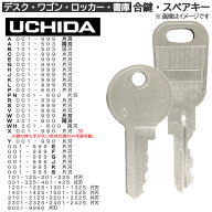 UCHIDA(ウチダ) 合鍵 スペアキー【ロッカー・デスク・ワゴン・キャビネット・袖机・脇机・書庫・保管庫 …