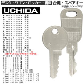 UCHIDA(ウチダ) 合鍵 スペアキー【ロッカー・デスク・ワゴン・キャビネット・袖机・脇机・書庫・保管庫 用】鍵 カギ 合カギ 合鍵作製 合カギ作製 合鍵作成 合カギ作成