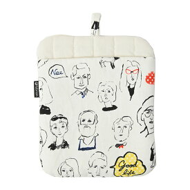 fabrizm 鍋しき ミトン 鍋つかみ フェイス 日本製ミトン 鍋敷き 2WAYミトン 母の日 ギフト かわいいミトン 手袋 北欧 キッチン用品 お祝い テキスタイル 個性的 インテリア 洗える 引っ越し ホームデコ 食卓 カフェ 飲食店 ランチ