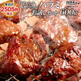 おうち焼肉の定番ハラミ やわらかハラミ味噌だれ漬け 600g お試し 焼肉 BBQ バーベキュー 焼肉セット バーベキューセット 牛肉 食品 肉 味付け 冷凍 小分け 情熱ホルモン 北海道沖縄配送は別途送料追加