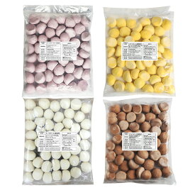 公式] ジョンノチーズ ボール バラエティーセット(モッチャレラチーズ1、サツマイモチーズボール1、チョコボール1、バナナボール1)業務用 大容量 各1袋50個入り 50個 × 4 合計200個, 冷凍 ASMR 韓国モッパン 楽しいお菓子 マシッソ 韓国モッパン クリーム イベント所 祭り