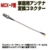 MCX(オス)−アンテナ(F型メス)変換ケーブル