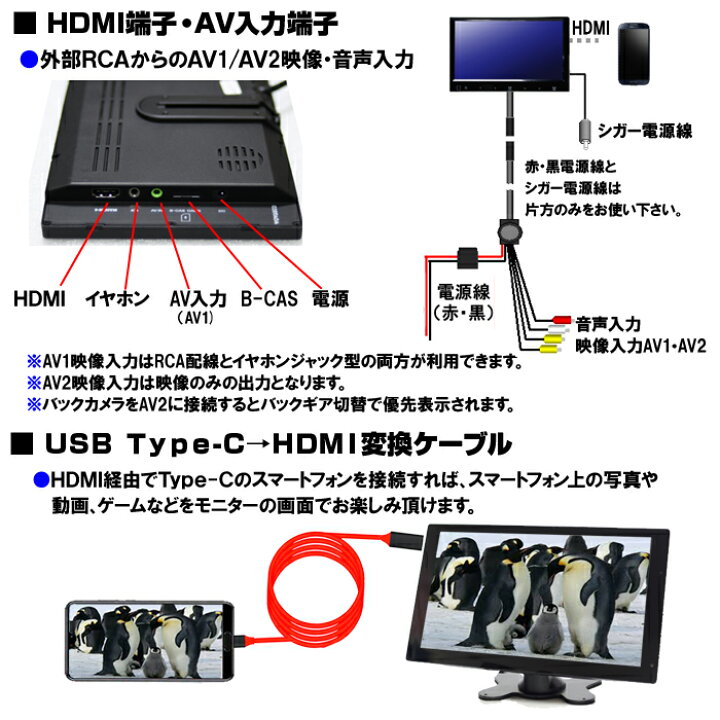 楽天市場】ドライブがもっと快適で楽しくなる 地デジテレビー 車載 