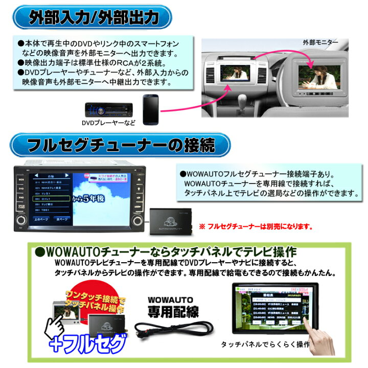 楽天市場】トヨタ・ダイハツ専用 7インチワイドナビ【Android 9.0 DVD 