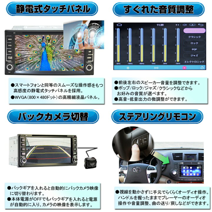 楽天市場】トヨタ・ダイハツ専用 7インチワイドナビ【Android DVD 