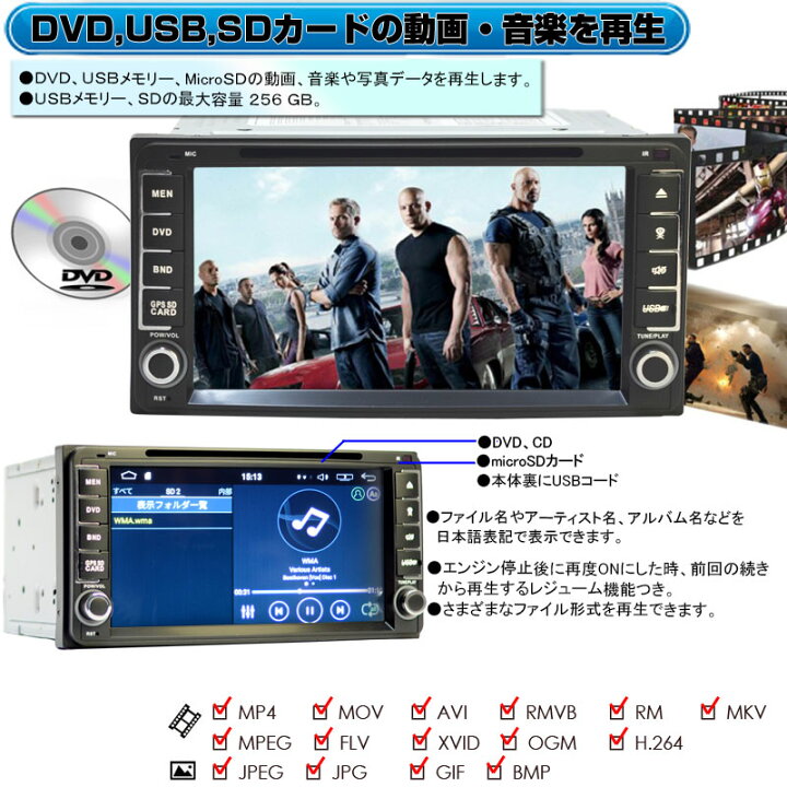 楽天市場 Toyota ダイハツ 専用モデル 一年間保証 瞬間起動 ワイドナビ ７インチ Android Dvdプレーヤー Cprm Vrモード対応 ラジオ Sd Bluetooth内蔵 16g Hdd Wifi アンドロイド スマホ Iphone無線接続可能 トヨタ Toyota 専用ドライブレコーダーセット カーナビ