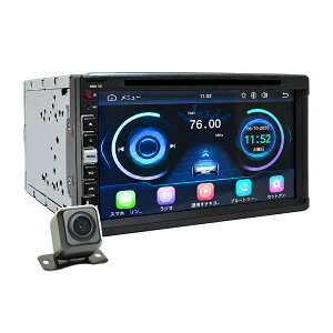 6.95�C���` 2DIN �J�[�I�[�f�B�I DVD�v���[���[ �^�b�`�p�l�� CarPlay Android Auto iPhone Android �~���[�����O Bluetooth CPRM�Ή� USB miniSD AM/FM���W�I �o�b�N�J�����A�� �X�e�A�����O�����R�� RCA���o�� 170�x