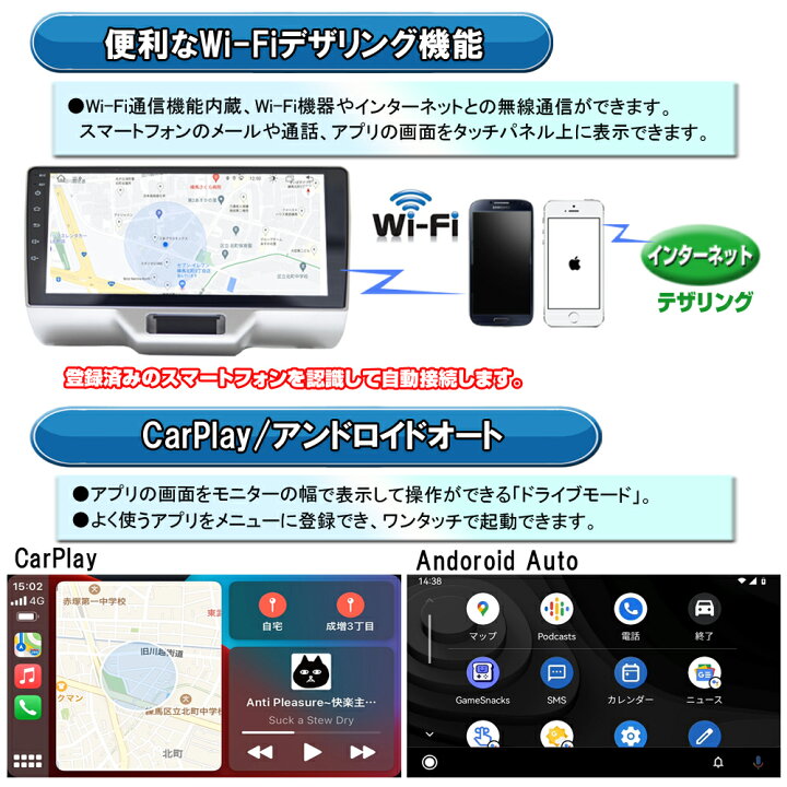 楽天市場】スズキDA17系エブリイ エブリィ 専用カーナビ9インチ 