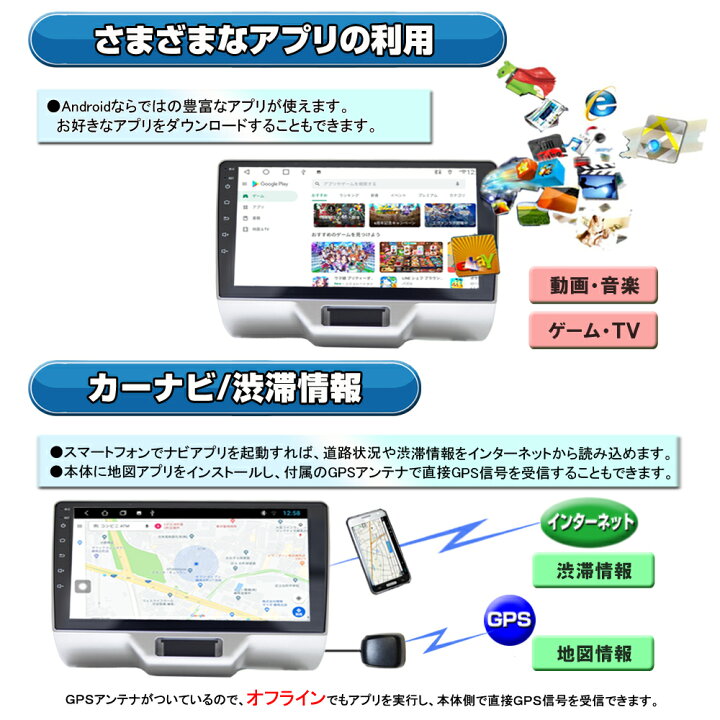 楽天市場】【スズキDA17系エブリイ/エブリィ専用カーナビ】9インチ 