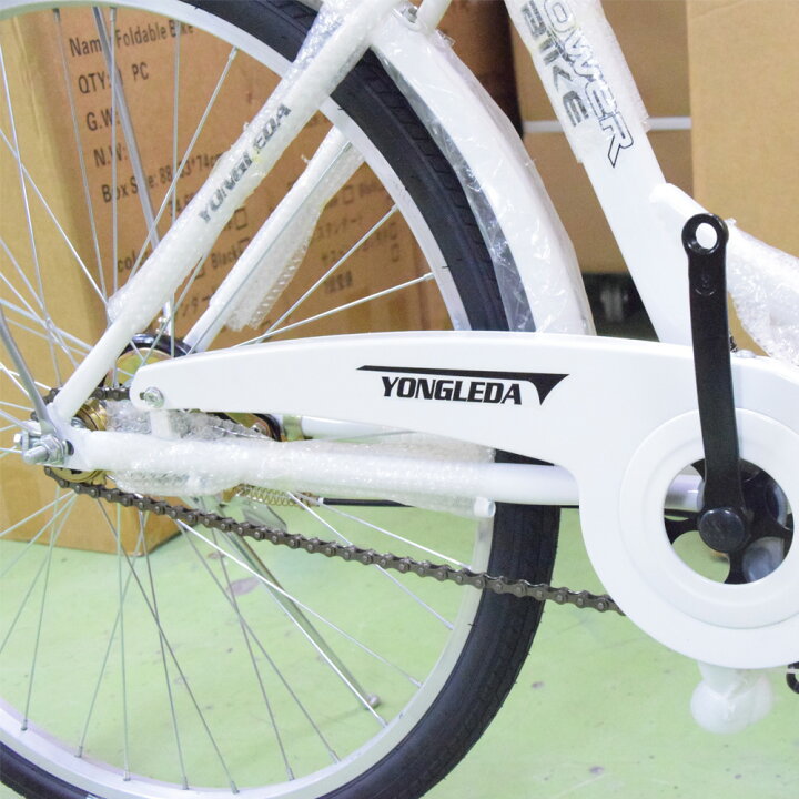 楽天市場】新品ママチャリ 折りたたみ自転車 26インチ6段変速ミニベロ 