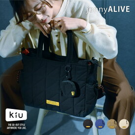 【9日20時～★先着全品半額クーポン】Kiu トートバッグ スクエア パデッド マルチ パーパス トートバッグ ショルダーバッグ 2WAY レディース ユニセックス 男女兼用 PC A4 大容量 おしゃれ 撥水 はっ水 アウトドア キウ K477 かるい 軽量 シンプル fw