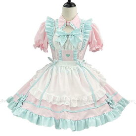 メイド コスプレ メイド服 半袖 可愛い コスプレ メイド服 ワンピース レディース 大人 コスチューム ハロウィン 仮装 衣装 こすぷれ コス おすすめ 可愛い 男ウケ 大きいサイズ パーティー 大人 女装 ハロウィン 学園祭 文化祭 メイドコス ゴスロリ エプロンドレス