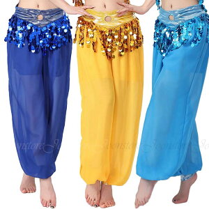 ベリーダンス衣装 アラビアンパンツ ダンスパンツ スパンコール ハーレムパンツ キラキラ アラジンパンツ ベリーダンス パンツ アラビアンダンス ベリーパンツ 大人 ダンス 発表会 舞台衣