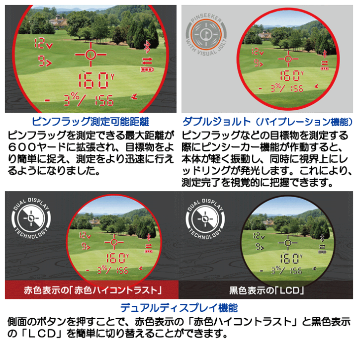 ブッシュネル ピンシーカー プロ X3 プラスジョルト PINKX3+J 楽天市場】ブッシュネル ピンシーカー プロ X3 プラスジョルト