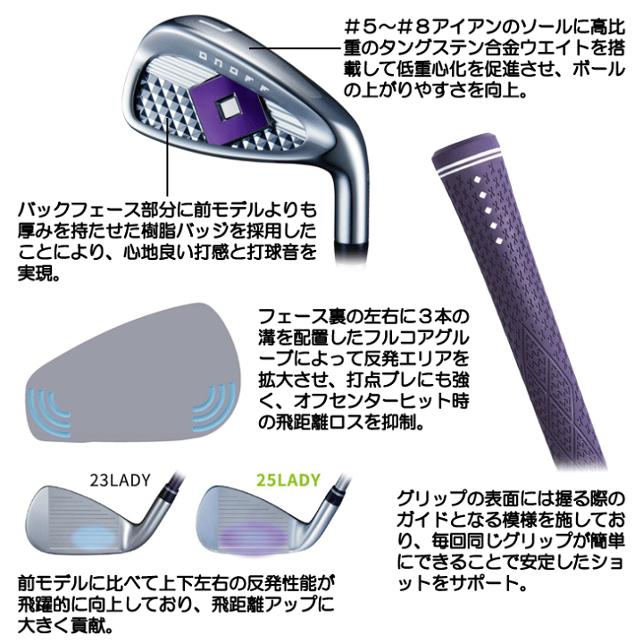 ONOFF IRON LADY2025新作アイアンセット 週末限定価格‼️ ONOFF IRON LADY2025新作アイアンセット 週末限定価格‼️ - メルカリ