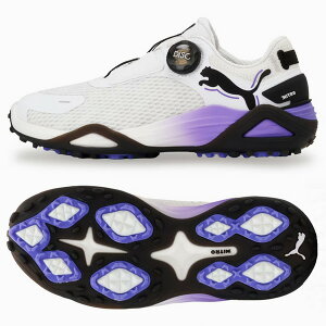 最大10%OFFクーポン発行中【10/21〜10/29】 プーマ ゴルフシューズ シャドウキャットニトロ ディスク 310833 レディース ディスク スパイクレス ダイヤル搭載 防水 2025年モデル 珍しい おしゃれ お