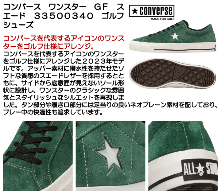 プレゼント】名作が50年の時を経てゴルフシューズに! コンバース
