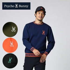 最大10%OFFクーポン発行中【10/21〜10/29】 ゴルフウェア サイコバニー セーター クルーニット GF517 メンズ