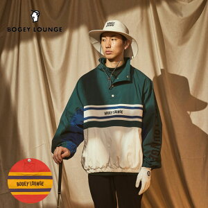 最大10%OFFクーポン発行中【10/21〜10/29】 ゴルフウェア ボギーラウンジ アウター ハーフ釦スタンドブルゾン 4M199181BG メンズ