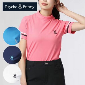 最大10%OFFクーポン発行中【10/21〜10/29】 ゴルフウェア サイコバニー ポロシャツ スリーブラインモックネックTシャツ GFW111 レディース