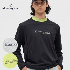 ゴルフウェア マンシング アウター はっ水ストレッチプルオーバー長袖カットソーブルゾン MG5FSW26M メンズ