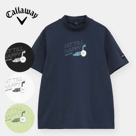 最大10%OFFクーポン発行中 ゴルフウェア キャロウェイ -3℃裏クールリラックス半袖モックネック メンズ 春 夏 26SS