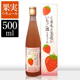 『くまもと玉名いちご酒』500mlストレート、ロック、カクテルアレンジに◎程よい酸味、甘み、香り豊かな味わいの苺酒