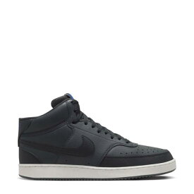 ナイキ Nike 【 Court Vision Mid Next Nature Mens Dk Smoke Grey/Black/Off Noir/Racer Blue 】 コート ミッド メンズ 灰色 グレー 黒色 ブラック 青色 ブルー