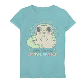 【★スーパーSALE★6/11深夜2時迄】グラフィック Tシャツ 青色 ブルー スターウォーズ 【 STAR WARS CUTE CARTOON JABBA THE HUTT GRAPHIC TEE / TAHI BLUE 】 キッズ ベビー マタニティ トップス カットソー