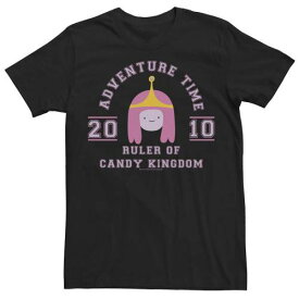 【★スーパーSALE★6/11深夜2時迄】キャラクター タイム プリンセス Tシャツ 黒色 ブラック 【 LICENSED CHARACTER ADVENTURE TIME PRINCESS BUBBLEGUM RULER OF CANDY KINGDOM TEE / BLACK 】 メンズファッション トップス カットソー